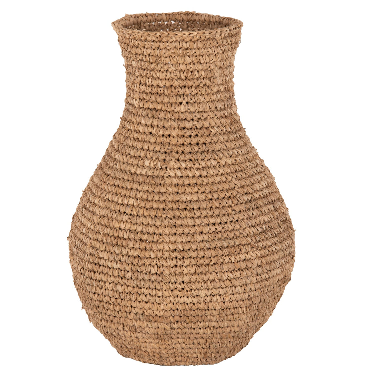 Vază decorativă DAISE PALM din fibre de palmier uscat, 34 x 34 x 50 cm