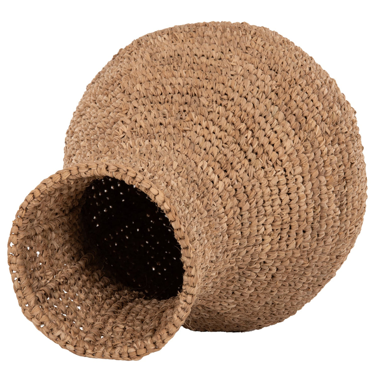 Vază decorativă DAISE PALM din fibre de palmier uscat, 34 x 34 x 50 cm