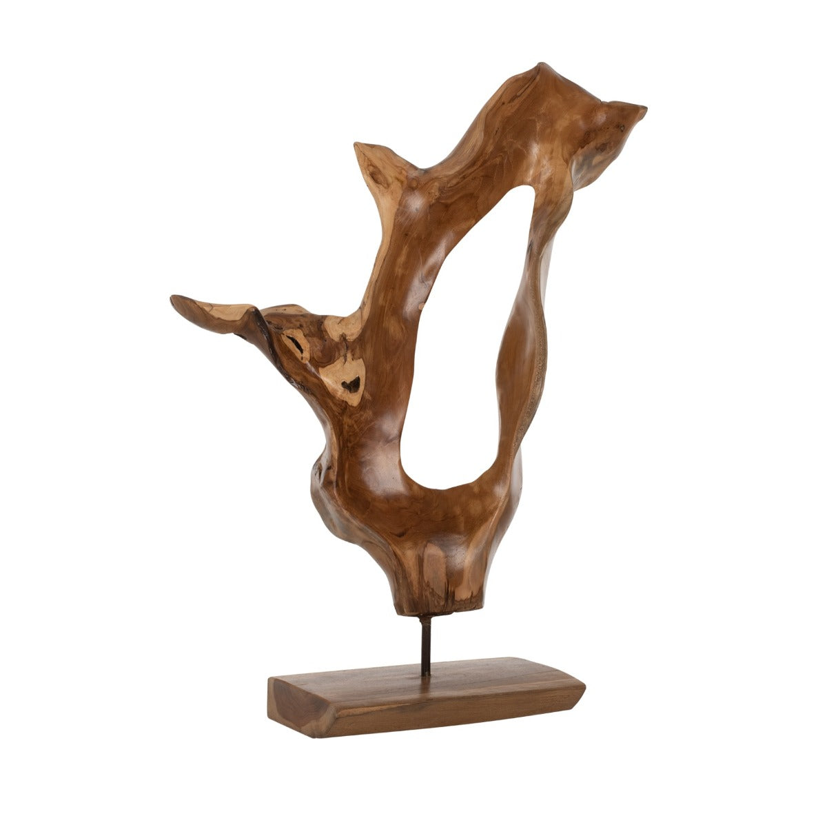 Decorațiune DARLING WOOD din lemn masiv de tec, 26 x 16 x 61 cm