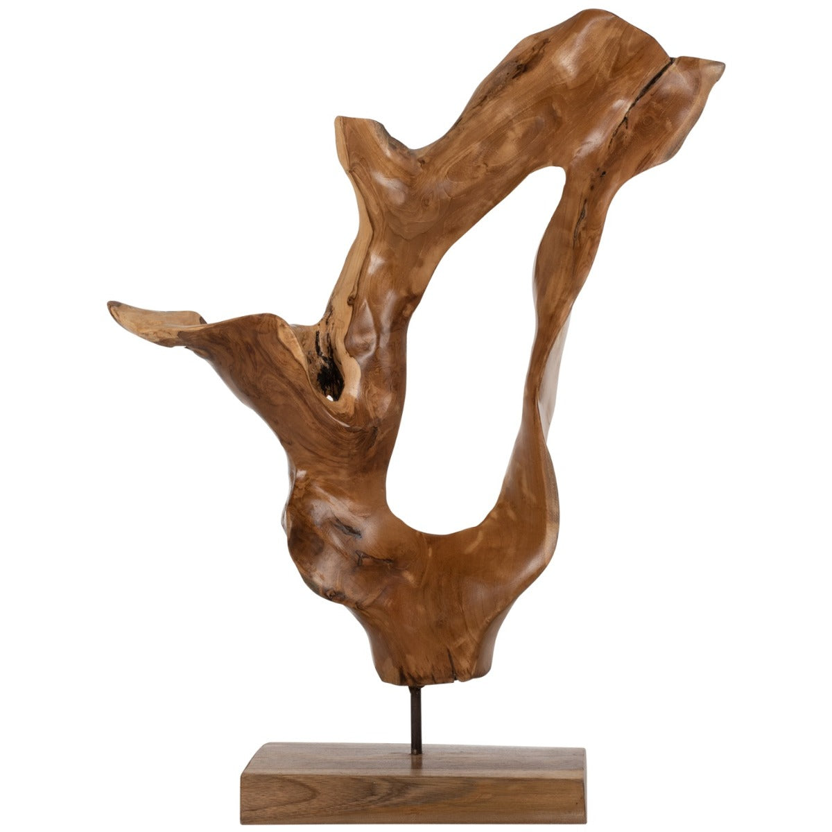 Decorațiune DARLING WOOD din lemn masiv de tec, 26 x 16 x 61 cm