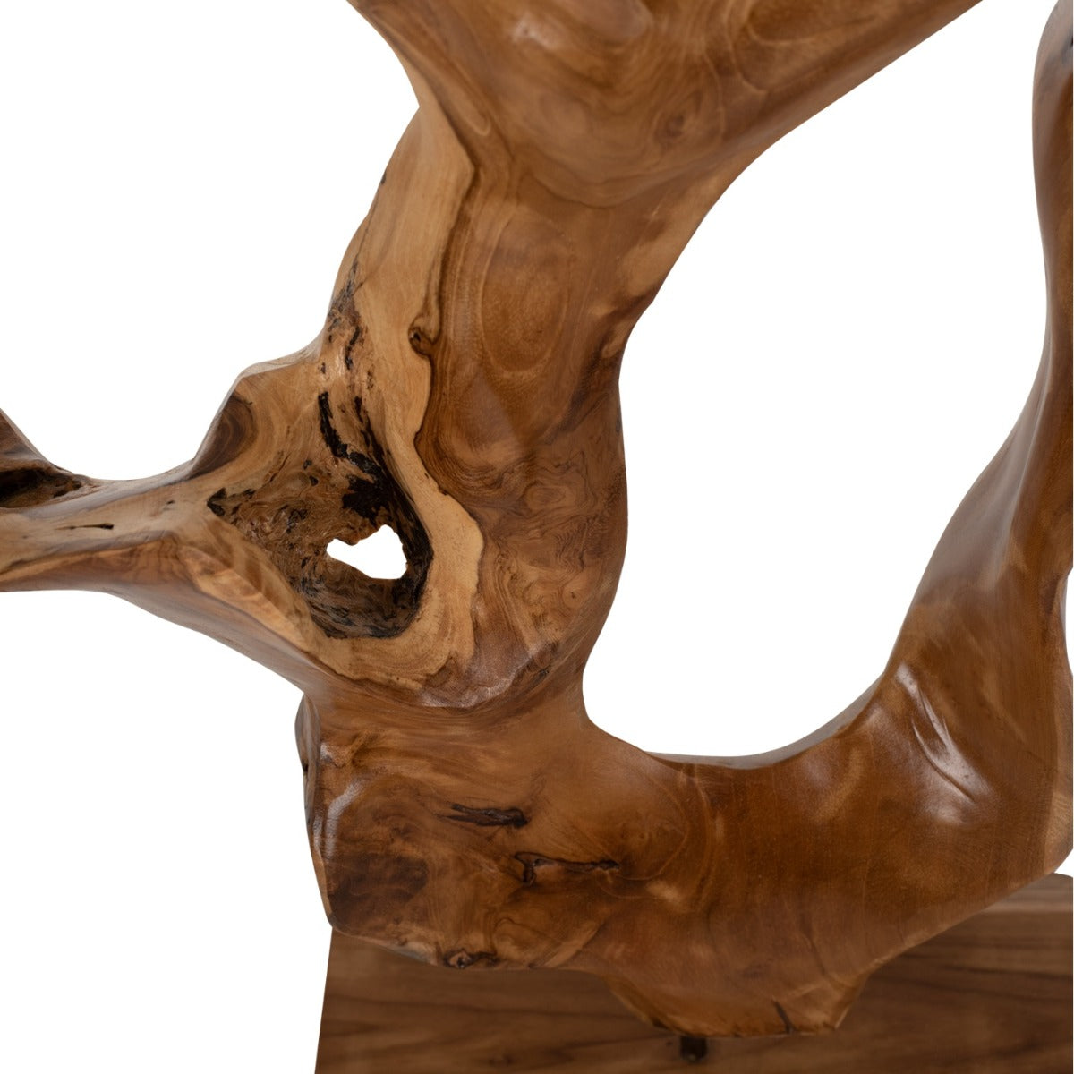 Decorațiune DARLING WOOD din lemn masiv de tec, 26 x 16 x 61 cm