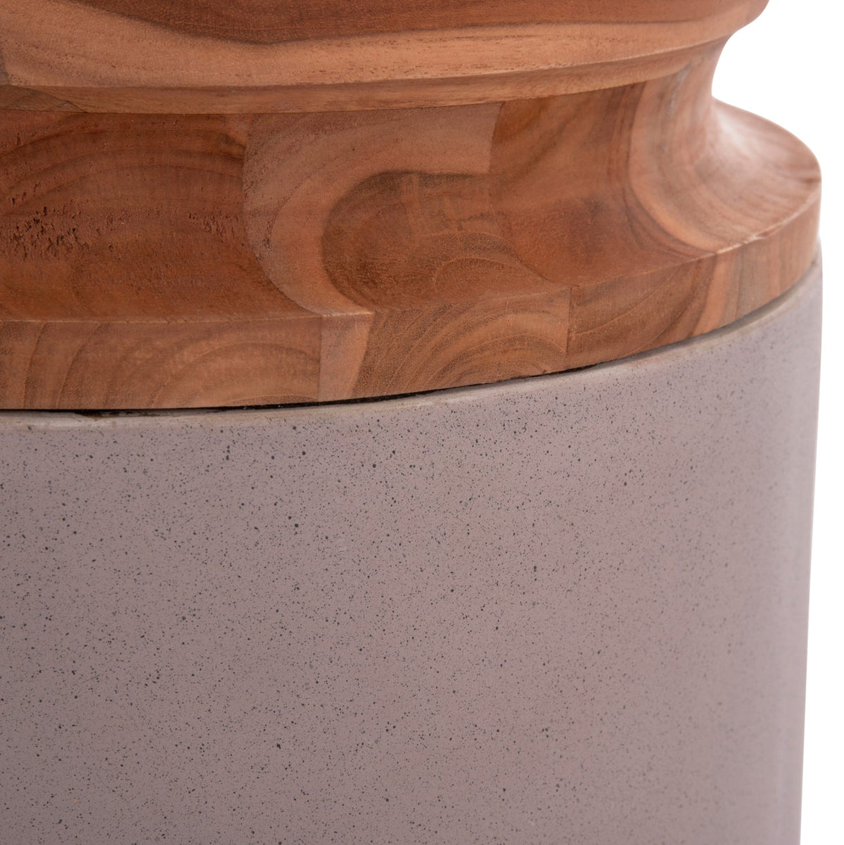 Vază de podea ELVANI MATTE FLOOR din fibrociment gri, 41 x 41 x 47 cm