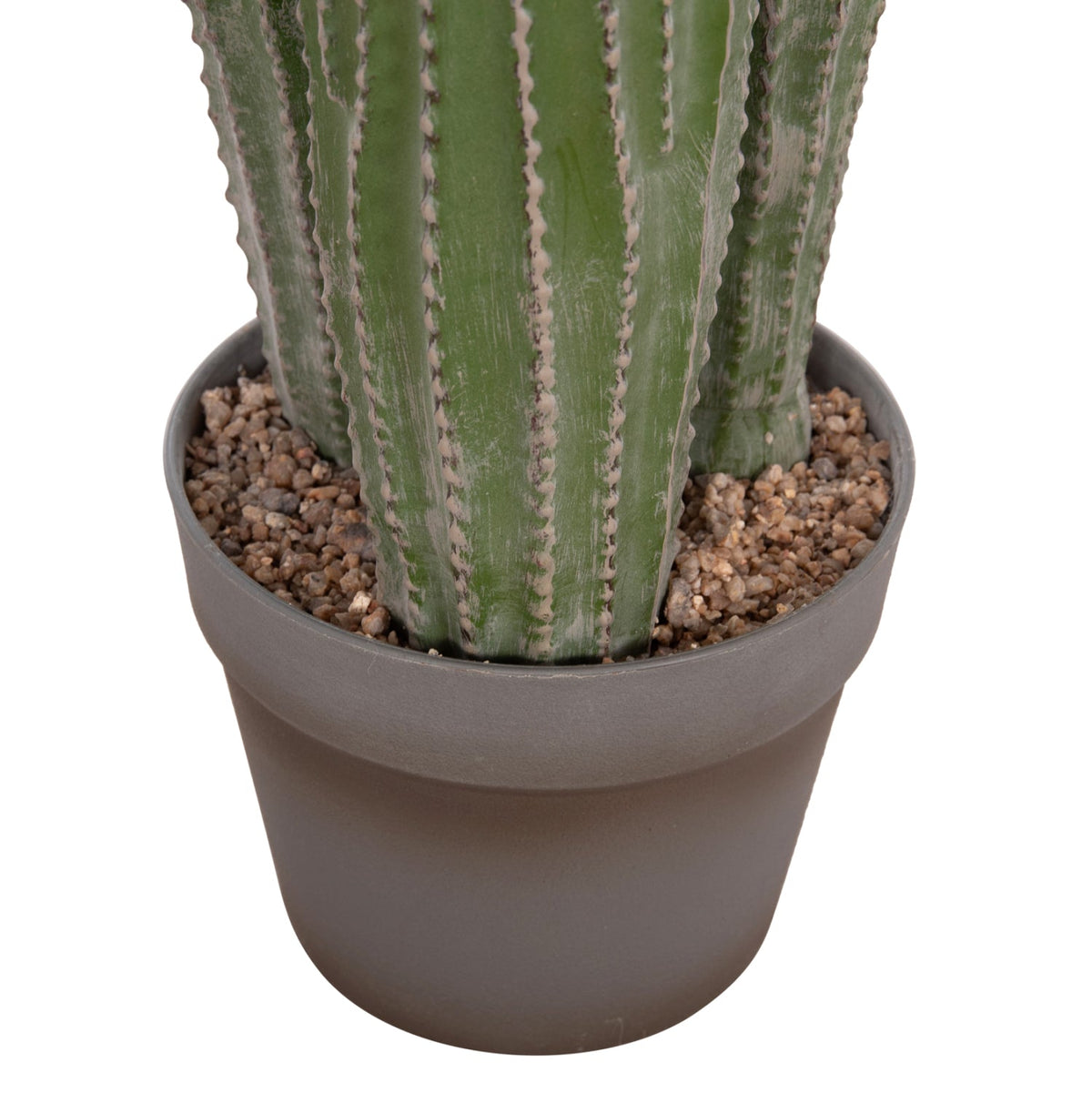 Cactus artificial LELO din polietilenă, 3 trunchiuri, în ghiveci, 62 cm înălțime