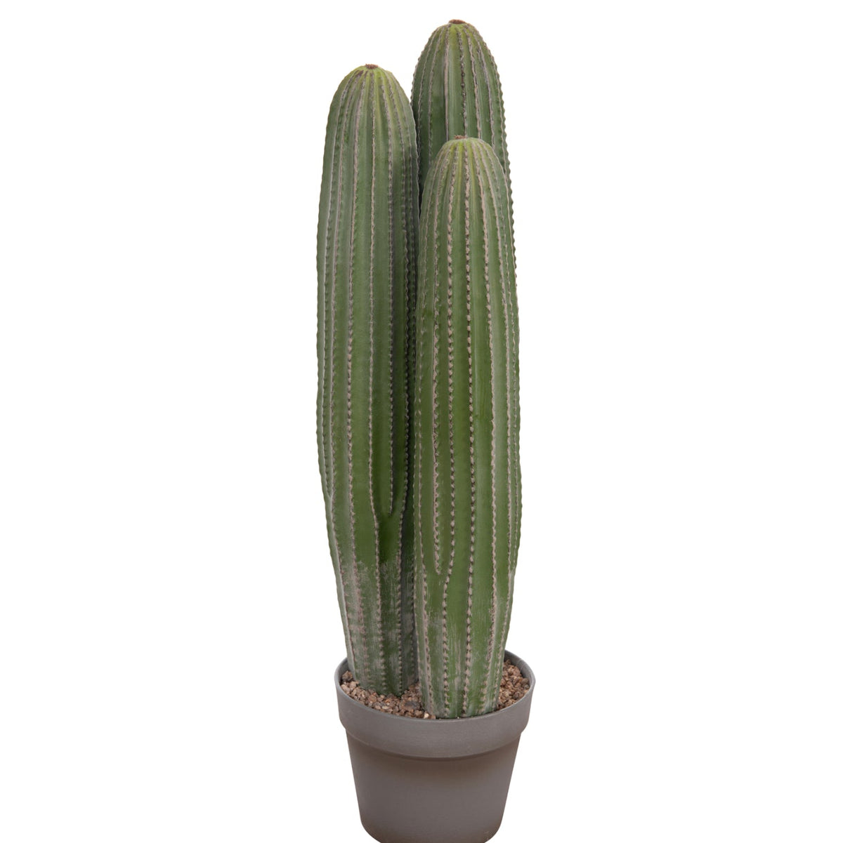 Cactus artificial LELO din polietilenă, 3 trunchiuri, în ghiveci, 62 cm înălțime