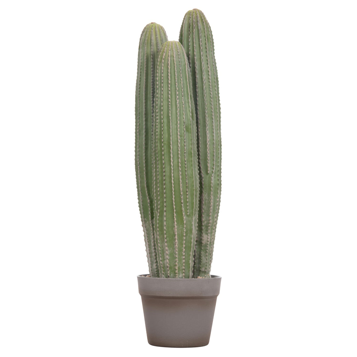 Cactus artificial LELO din polietilenă, 3 trunchiuri, în ghiveci, 62 cm înălțime