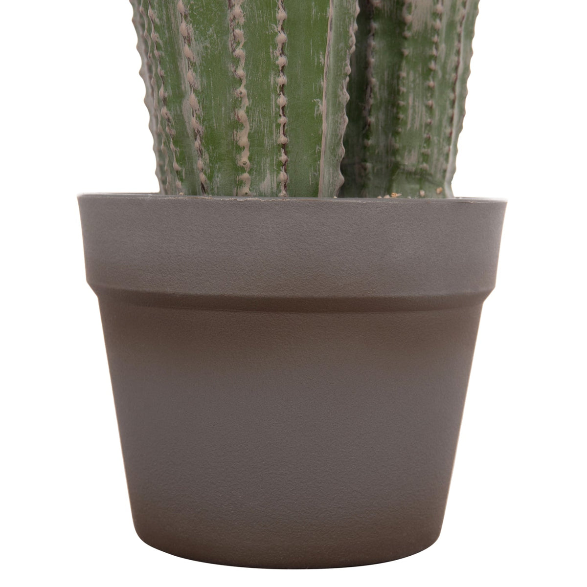 Cactus artificial LELO din polietilenă, 3 trunchiuri, în ghiveci, 62 cm înălțime