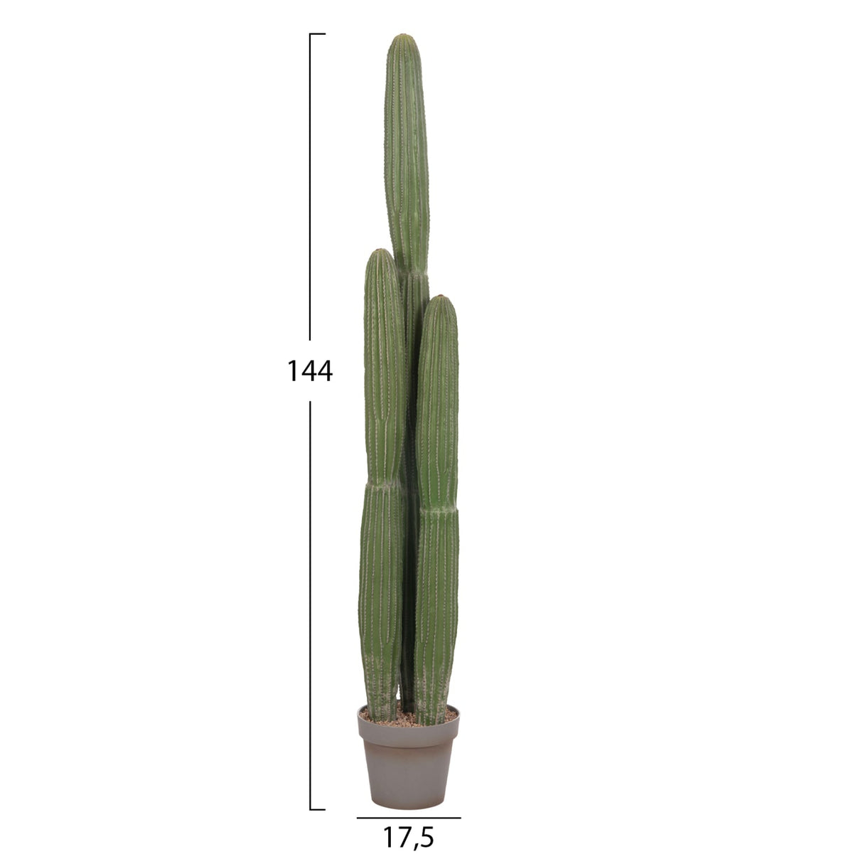 Cactus artificial ARLET din polietilenă, în ghiveci din polipropilenă, înălțime 144 cm