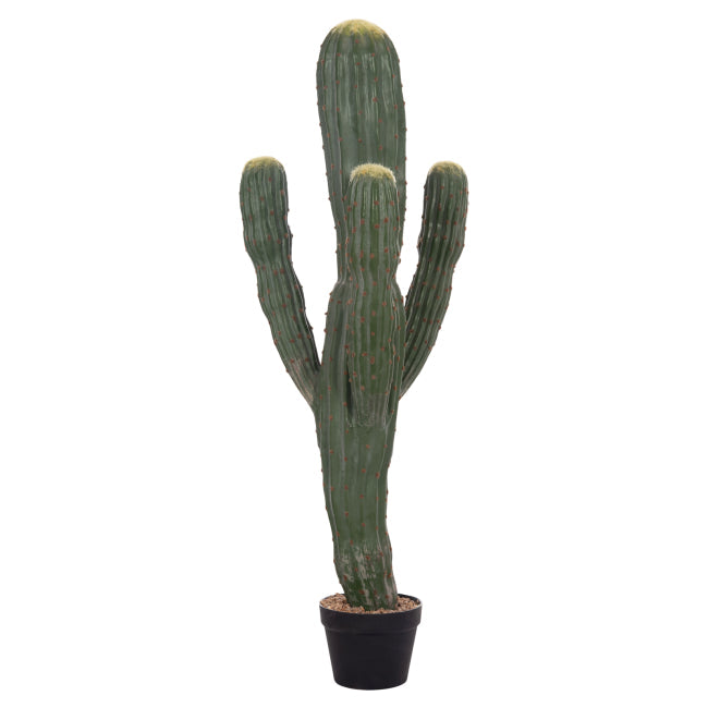Cactus artificial ROTOR din polietilenă, în ghiveci din polipropilenă, înălțime 113 cm