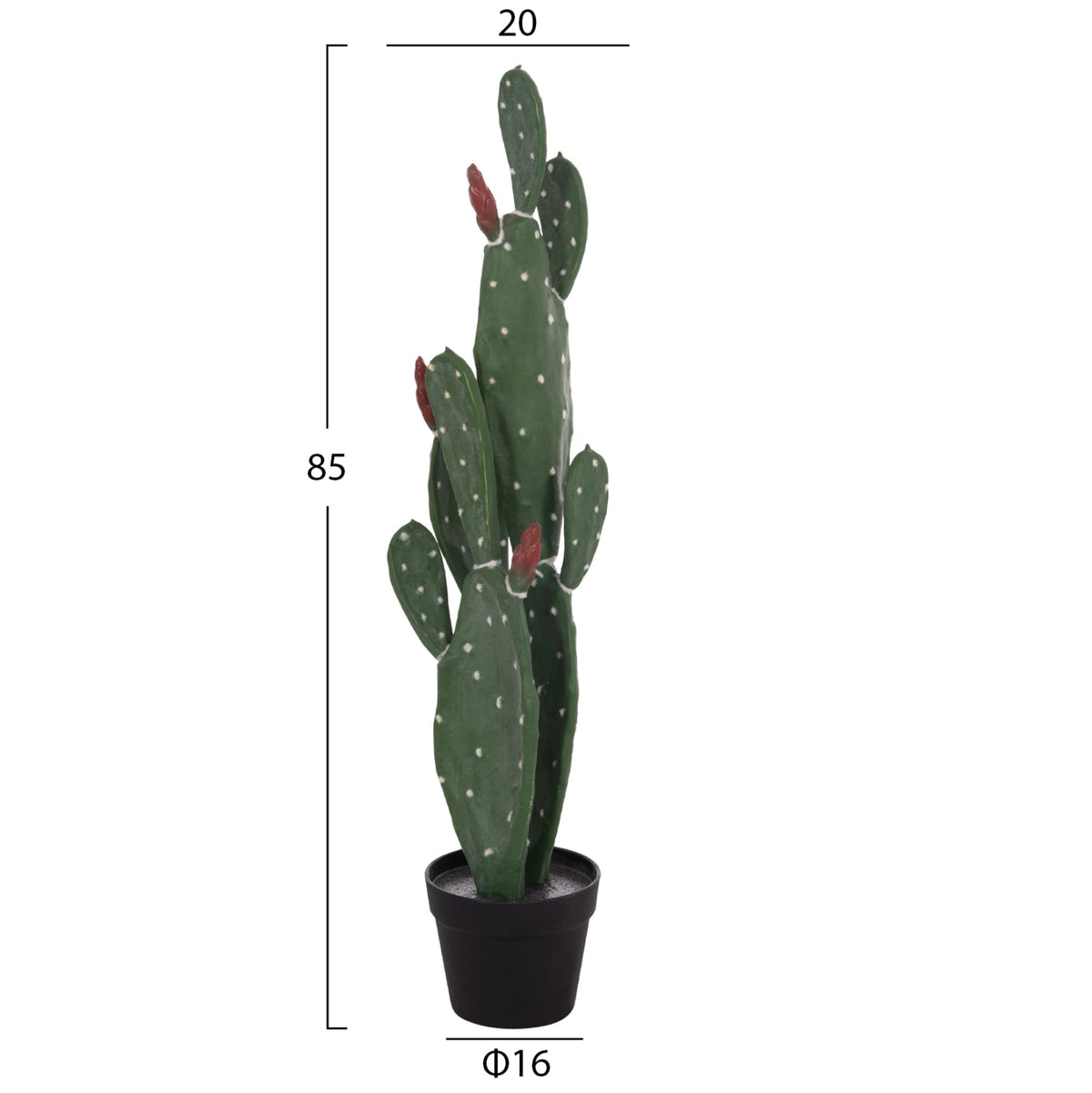 Cactus artificial RUSPA din polietilenă, în ghiveci, 16x20x85 cm