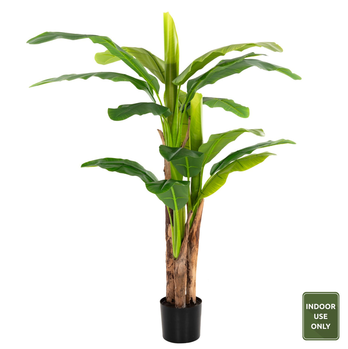 Plantă artificială Coleta Banana Tree verde, cu ghiveci din polipropilenă, înălțime 150 cm