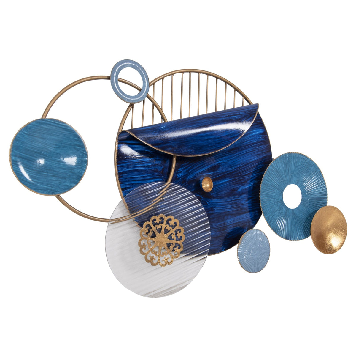 Decorațiune de perete AGERNA din metal, 87 x 54 cm
