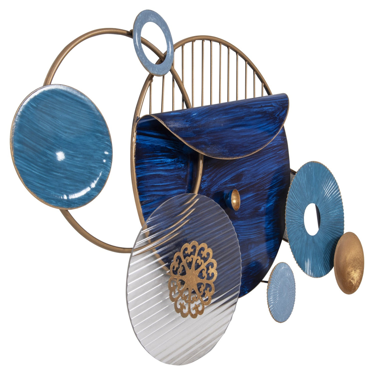 Decorațiune de perete AGERNA din metal, 87 x 54 cm
