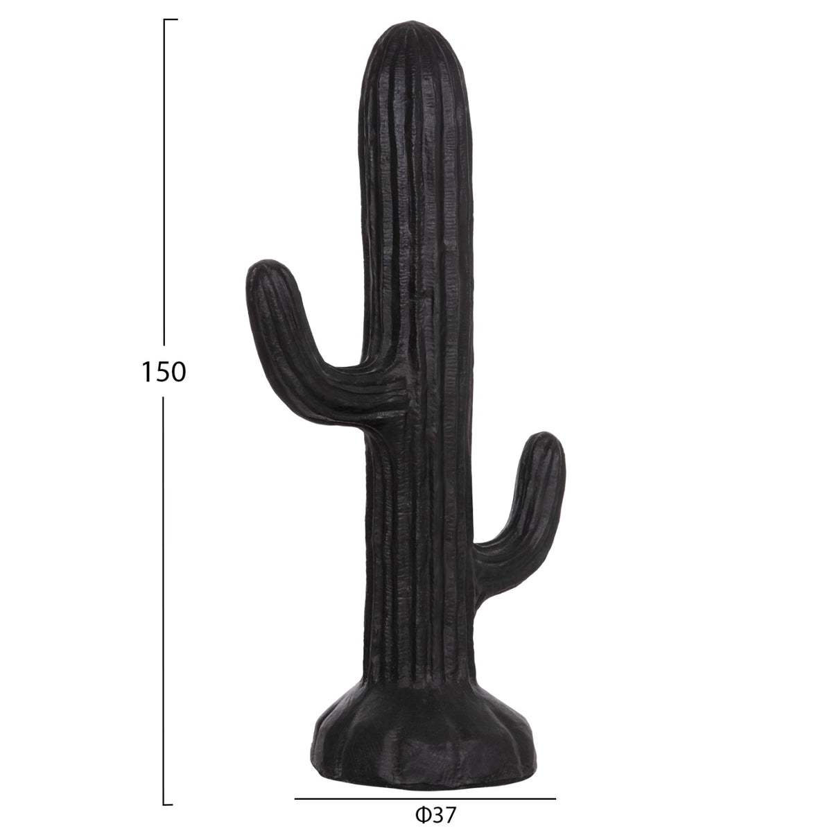 Cactus decorativ de podea DIAKONOS din ipsos cu fibră de sticlă, 63 x 37 x 150 cm