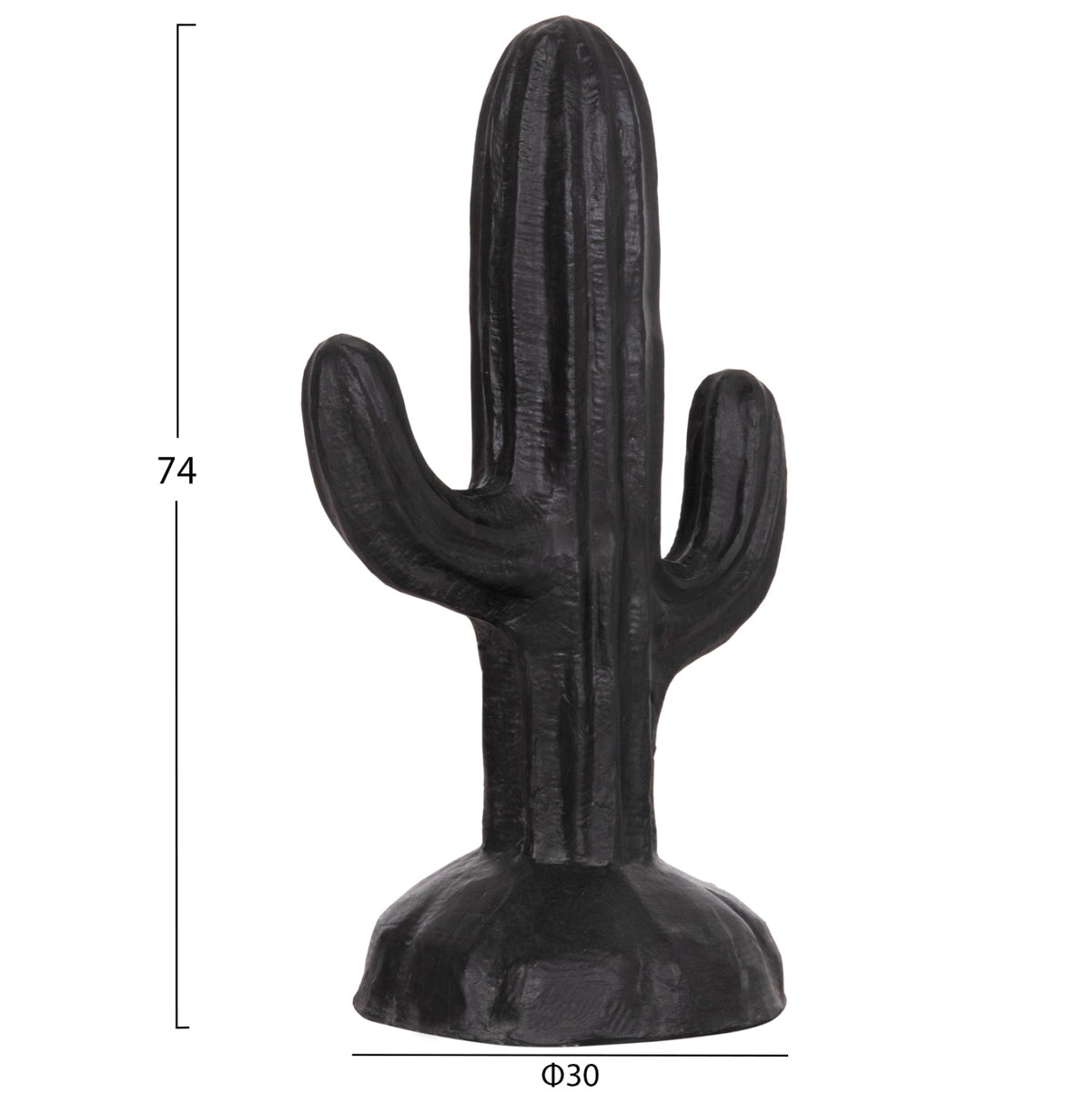 Cactus decorativ de podea DIAKONOS din ipsos cu fibră de sticlă, 42 x 30 x 74 cm