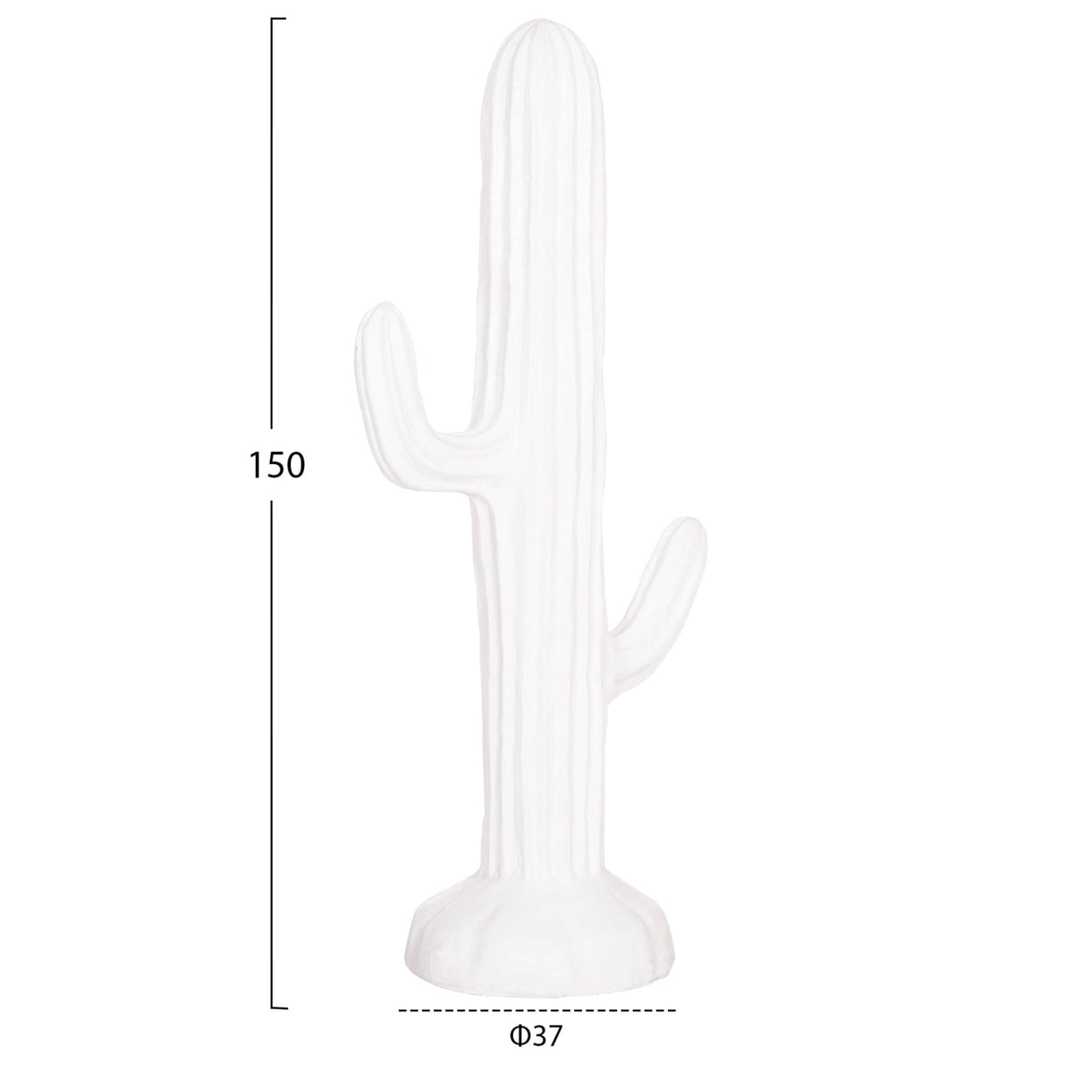 Cactus decorativ de podea DIAKONOS din ipsos cu fibră de sticlă, 63 x 37 x 150 cm
