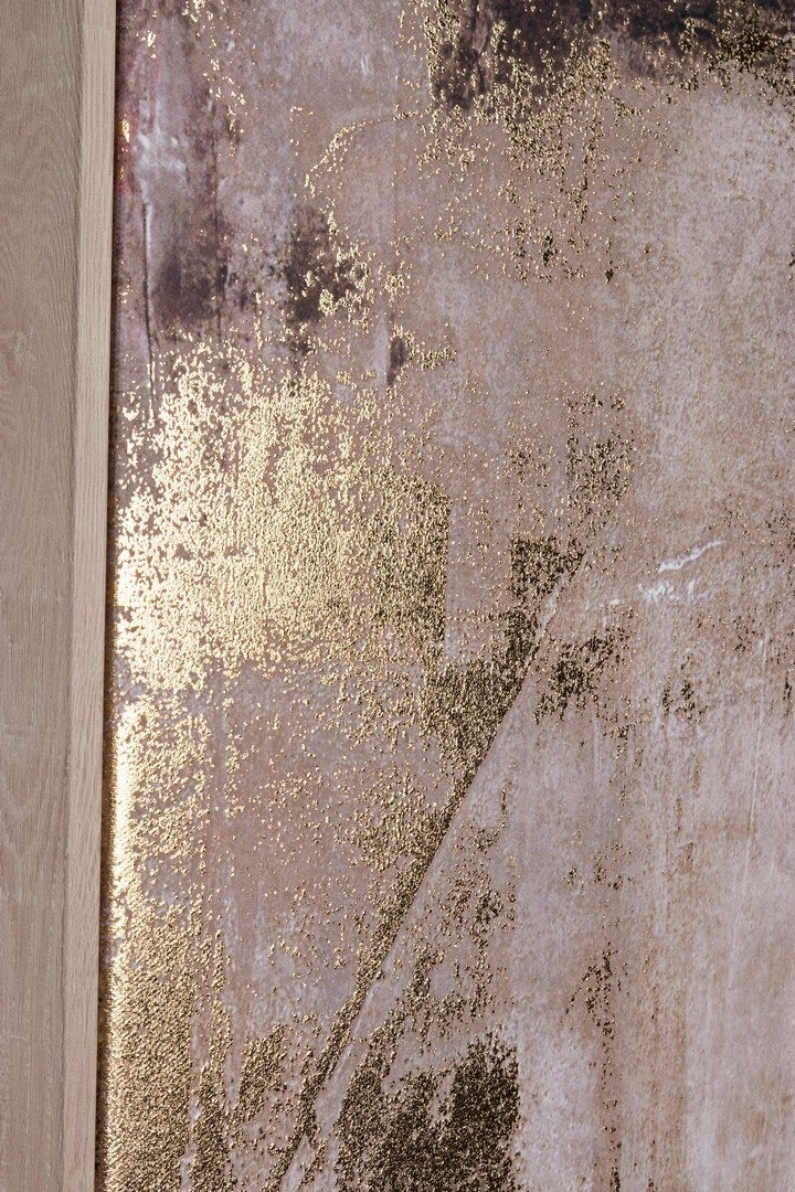 Tablou BOLD 748 imprimat pe pânză, cu folie aurie, MDF, 62,6 x 92,6 cm