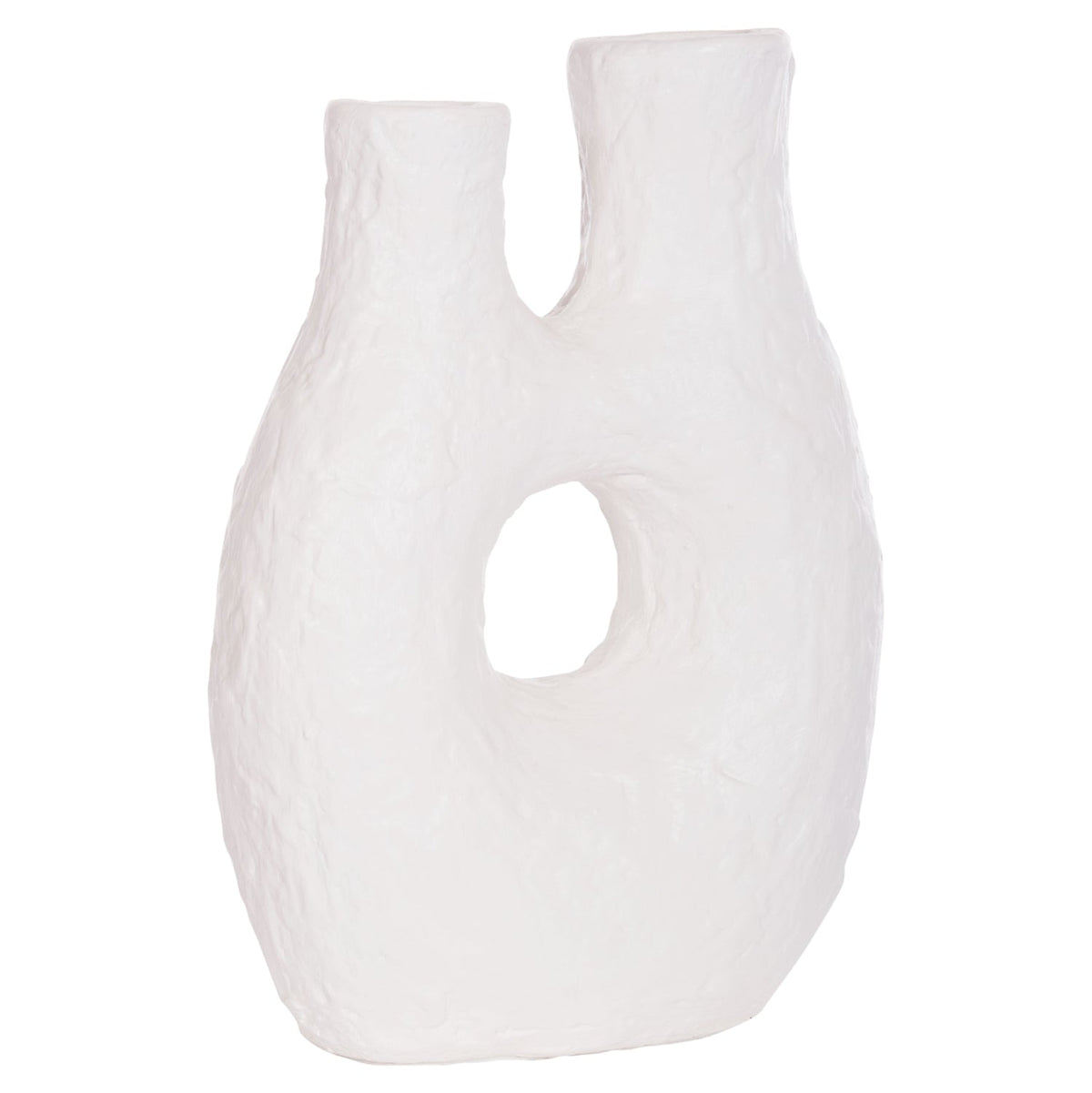 Vază decorativă SIVORN din teracotă cu ratan natural, 27 x 13,5 x 37 cm