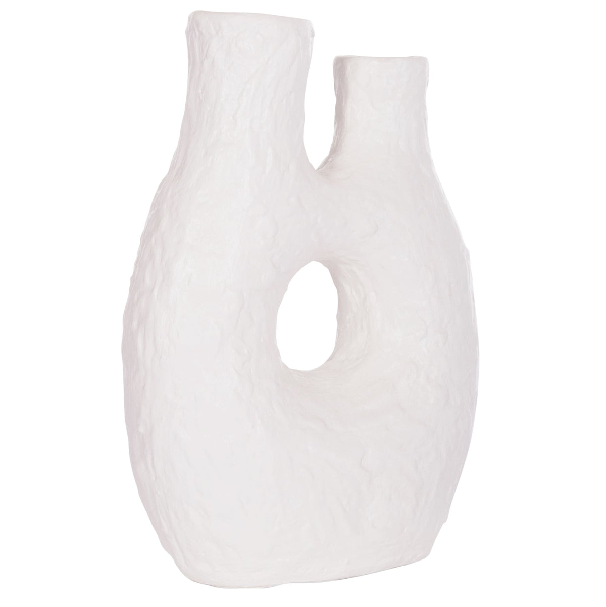 Vază decorativă SIVORN din teracotă cu ratan natural, 27 x 13,5 x 37 cm