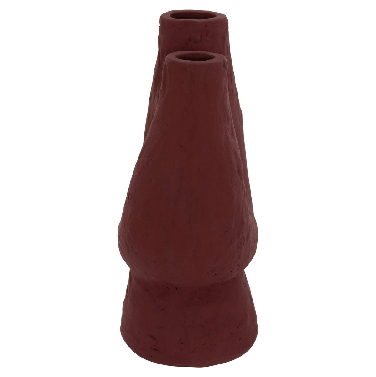 Vază decorativă ISVARA din terracotă, lucrată manual, 26 x 15 x 32,5 cm