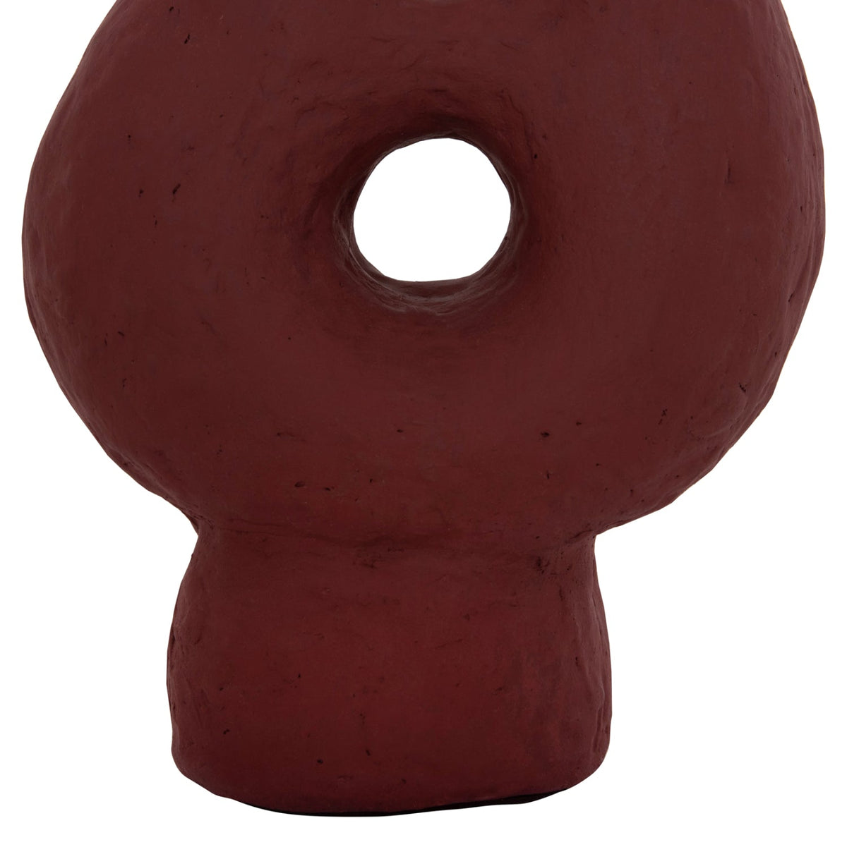 Vază decorativă ISVARA din terracotă, lucrată manual, 26 x 15 x 32,5 cm