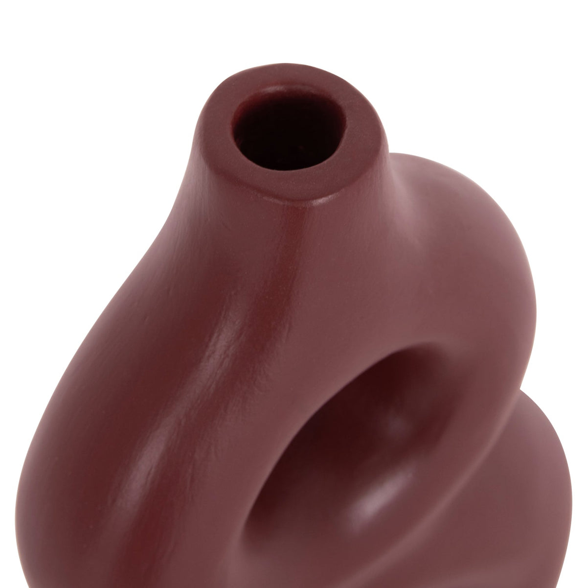 Vază decorativă RANIVA din teracotă, lucrată manual, 21 x 7,5 x 31 cm