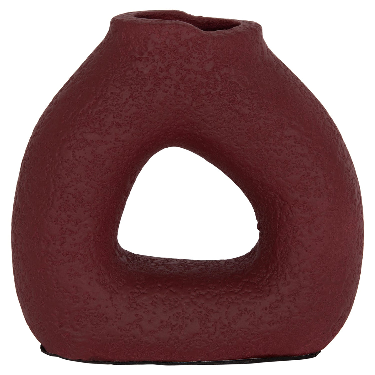 Vază decorativă ALERIS din teracotă, lucrată manual, 17,5 x 6,5 x 17 cm
