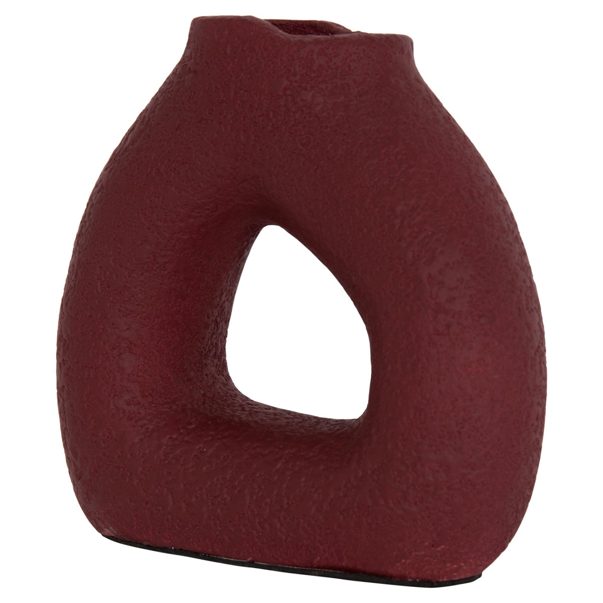 Vază decorativă ALERIS din teracotă, lucrată manual, 17,5 x 6,5 x 17 cm