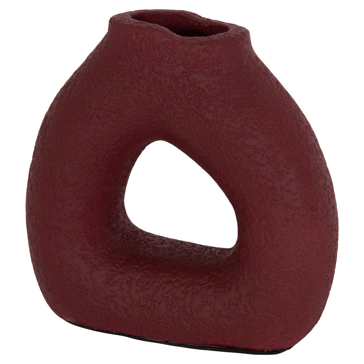 Vază decorativă ALERIS din teracotă, lucrată manual, 17,5 x 6,5 x 17 cm