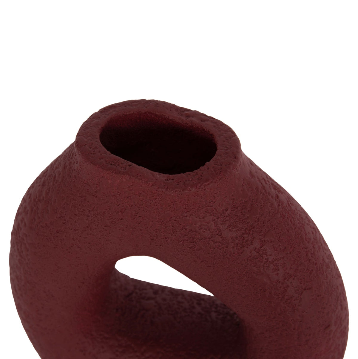 Vază decorativă ALERIS din teracotă, lucrată manual, 17,5 x 6,5 x 17 cm