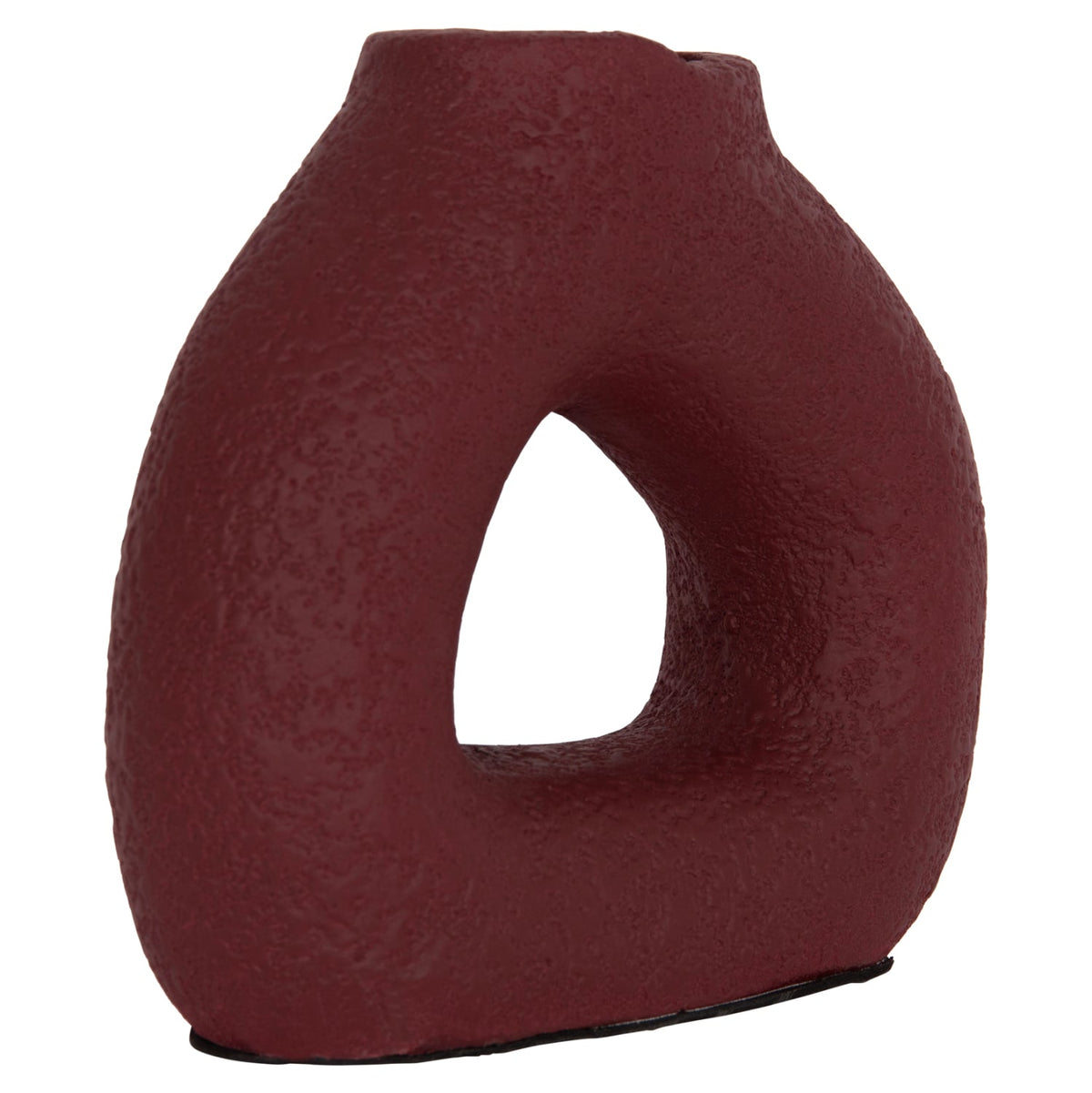 Vază decorativă ALERIS din teracotă, lucrată manual, 17,5 x 6,5 x 17 cm