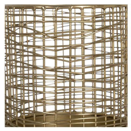 Vază ARJAV ROUND GOLD din oțel inoxidabil auriu, diametru 21 cm, înălțime 40 cm