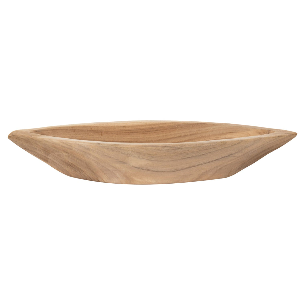 Bol GUEN TEAK din lemn de tec, culoare naturală, 40 x 6 x 13 cm