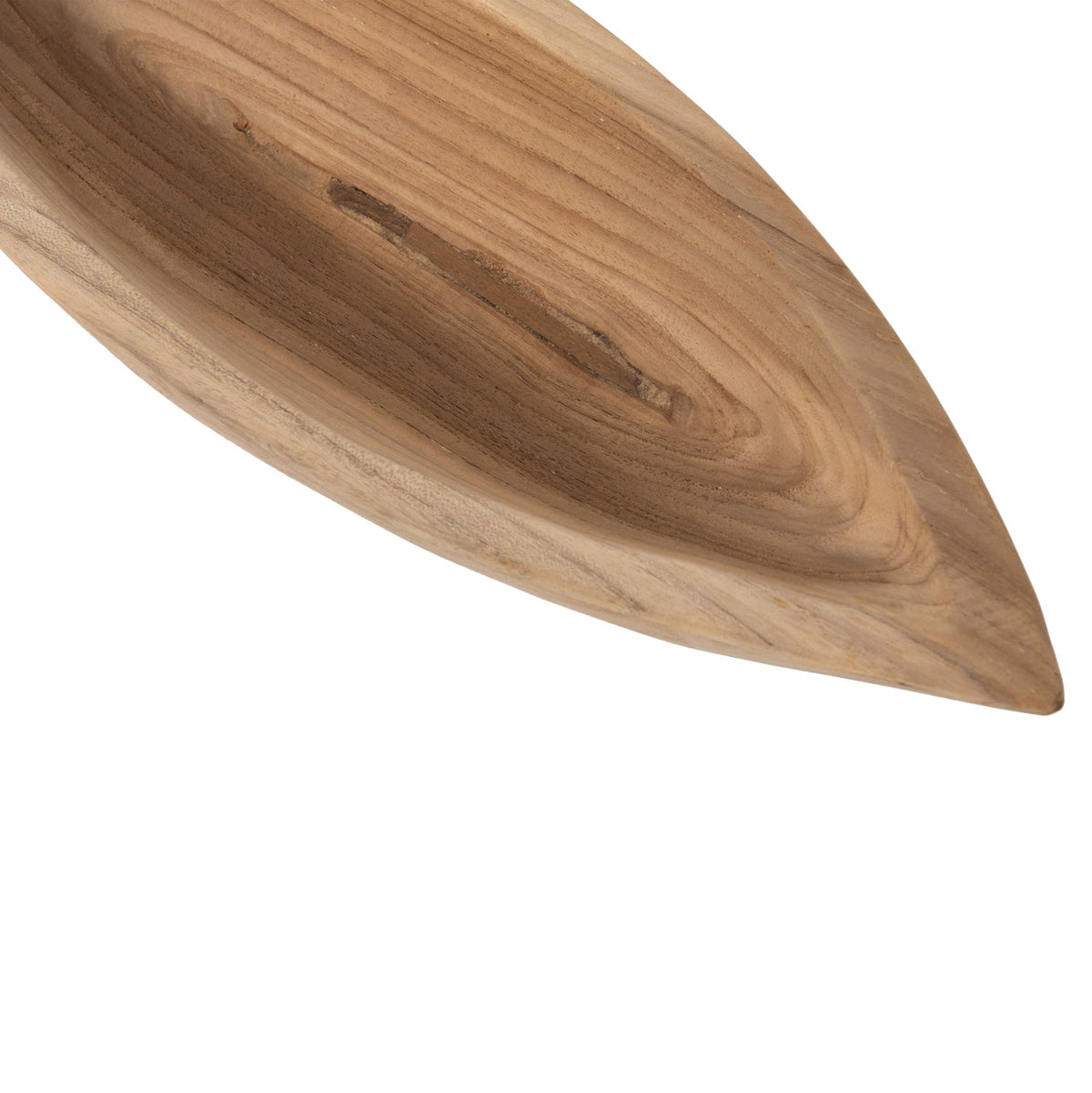 Bol GUEN TEAK din lemn de tec, culoare naturală, 40 x 6 x 13 cm