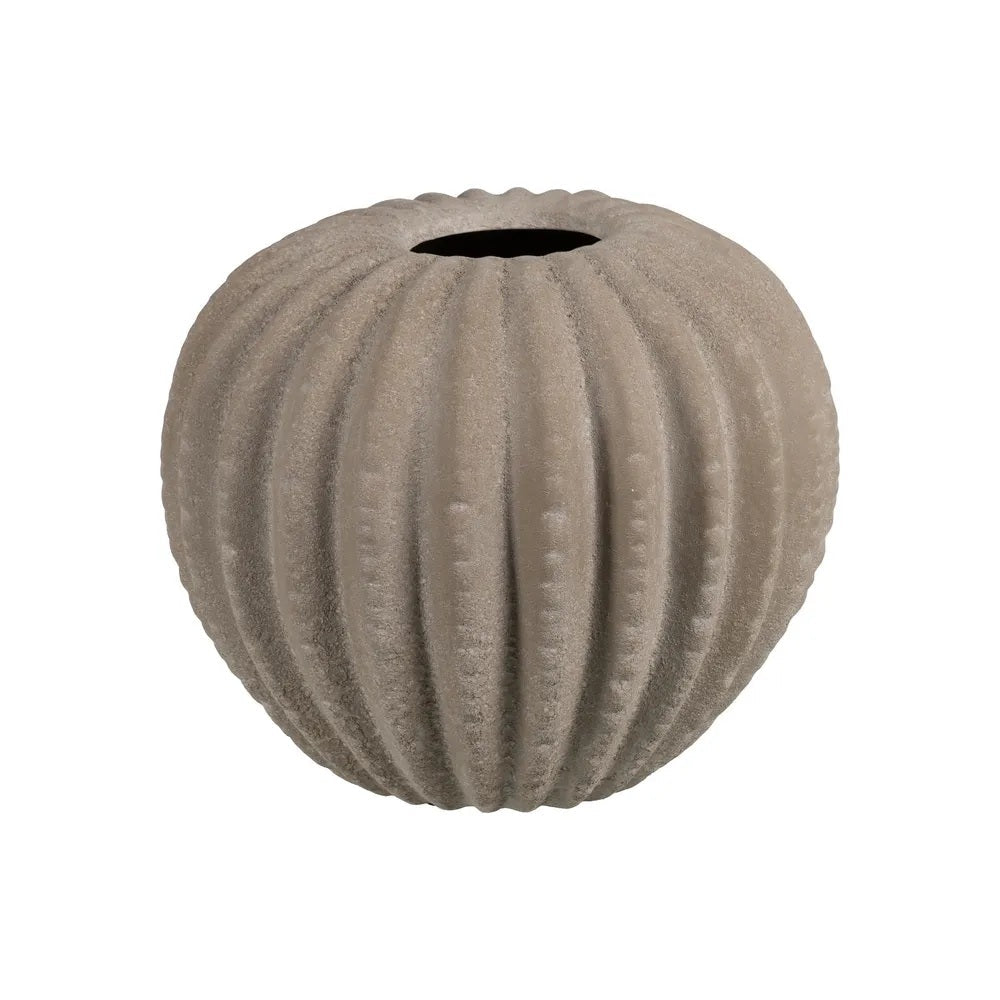 Vază HOLD DECO din ceramică gri, 34 x 34 x 33 cm