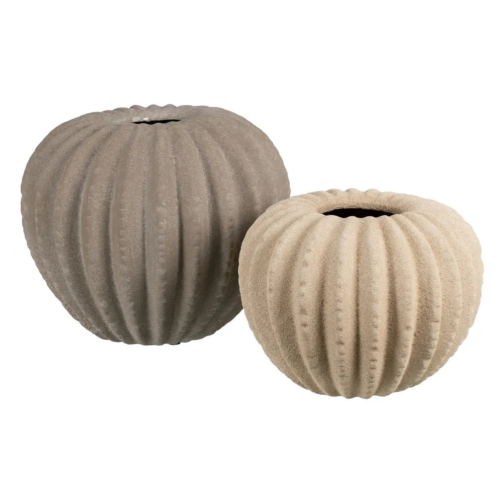 Vază HOLD DECO din ceramică gri, 34 x 34 x 33 cm
