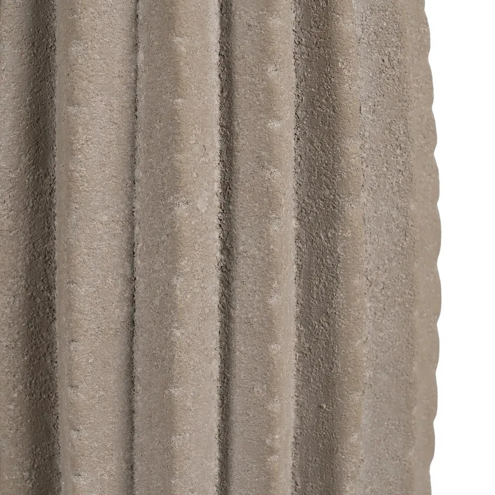Vază HOLD DECO TALL din ceramică gri, 17 x 17 x 40 cm