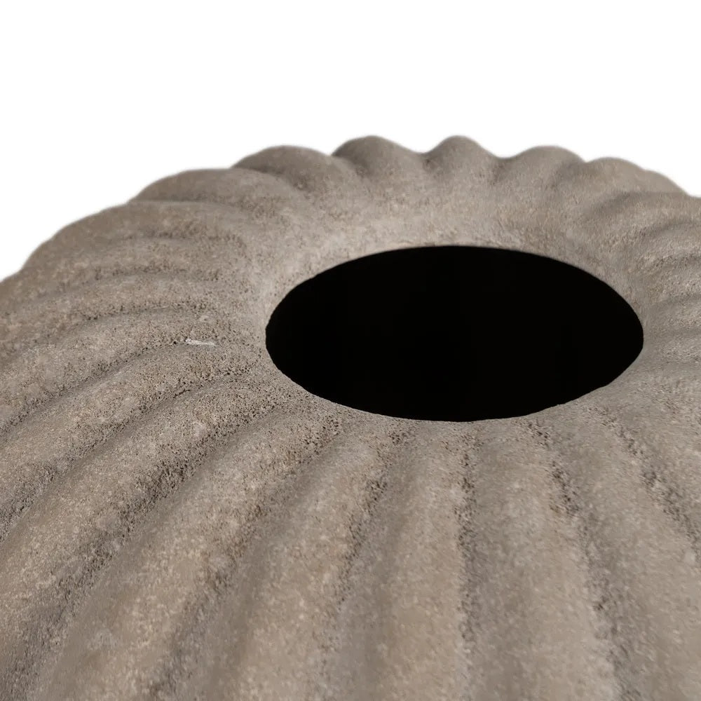 Vază HOLD DECO din ceramică gri, 34 x 34 x 33 cm