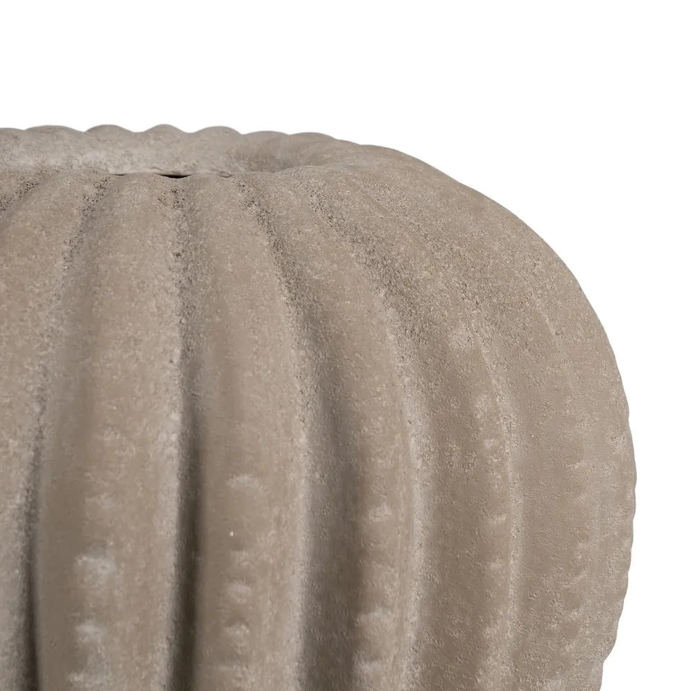 Vază HOLD DECO din ceramică gri, 34 x 34 x 33 cm