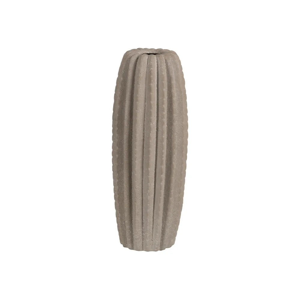 Vază HOLD DECO TALL din ceramică gri, 17 x 17 x 40 cm