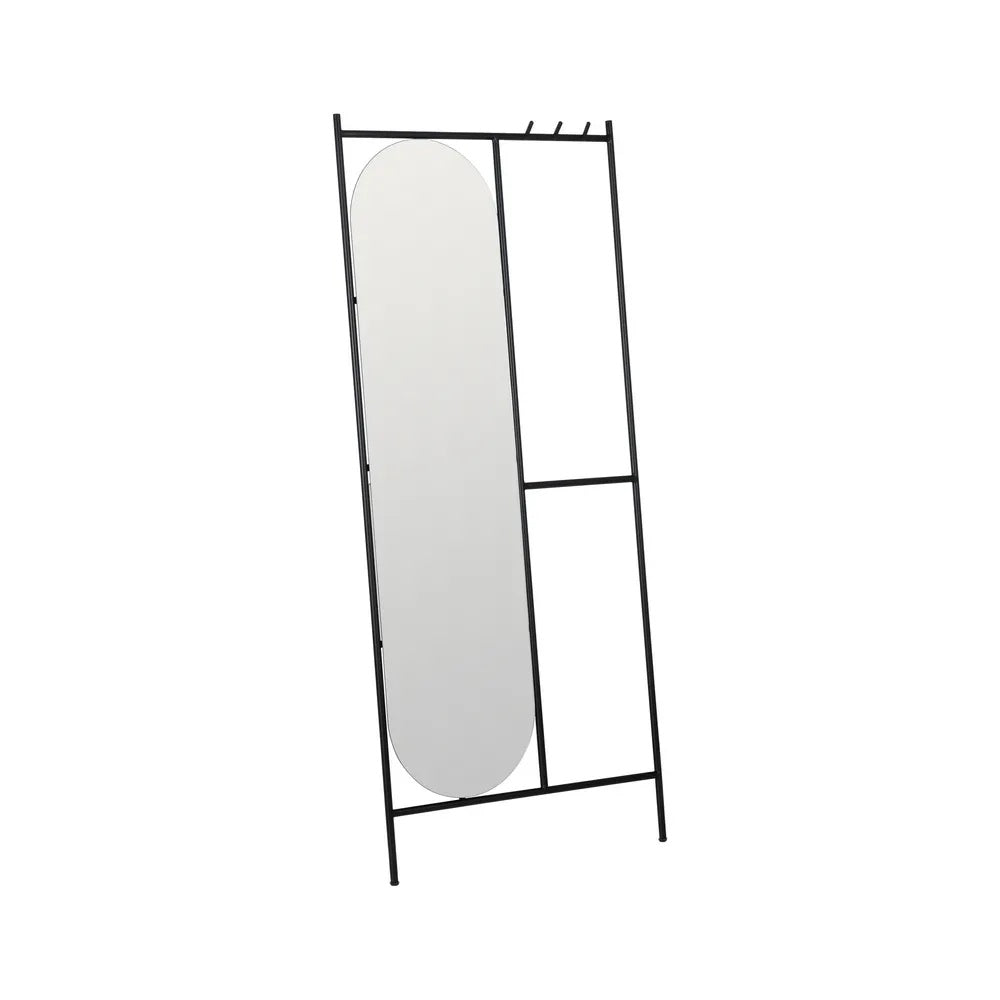 Oglindă INARI cu ramă din fier, dimensiune totală 70 x 160,5 cm