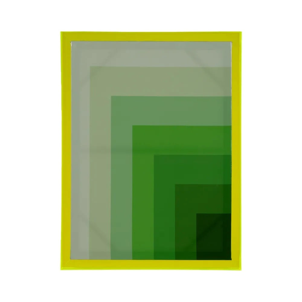 Tablou printat INGA ABSTRACT cu cadru acrilic verde, 60 x 80 cm