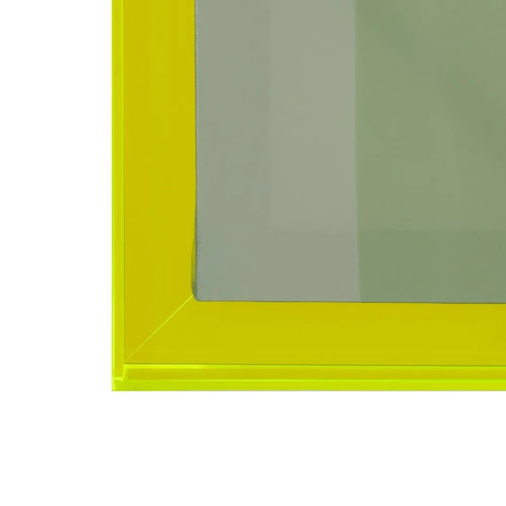 Tablou printat INGA ABSTRACT cu cadru acrilic verde, 60 x 80 cm