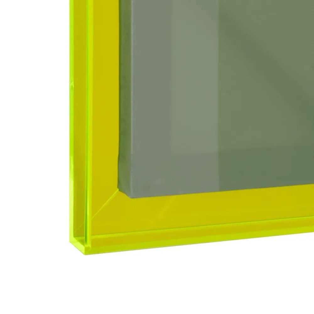Tablou printat INGA ABSTRACT cu cadru acrilic verde, 60 x 80 cm