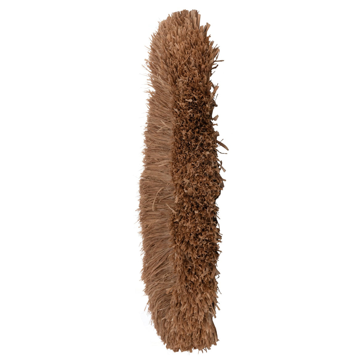 Oglindă ovală RIONA cu ramă din fibre de sisal, 95 x 60 cm