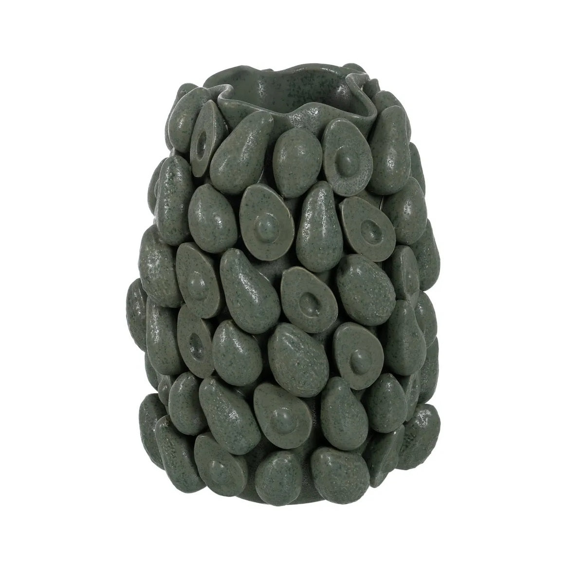 Vază din ceramică KREPER AVOCADO, IXIA, 33 x 32,5 x 44 cm