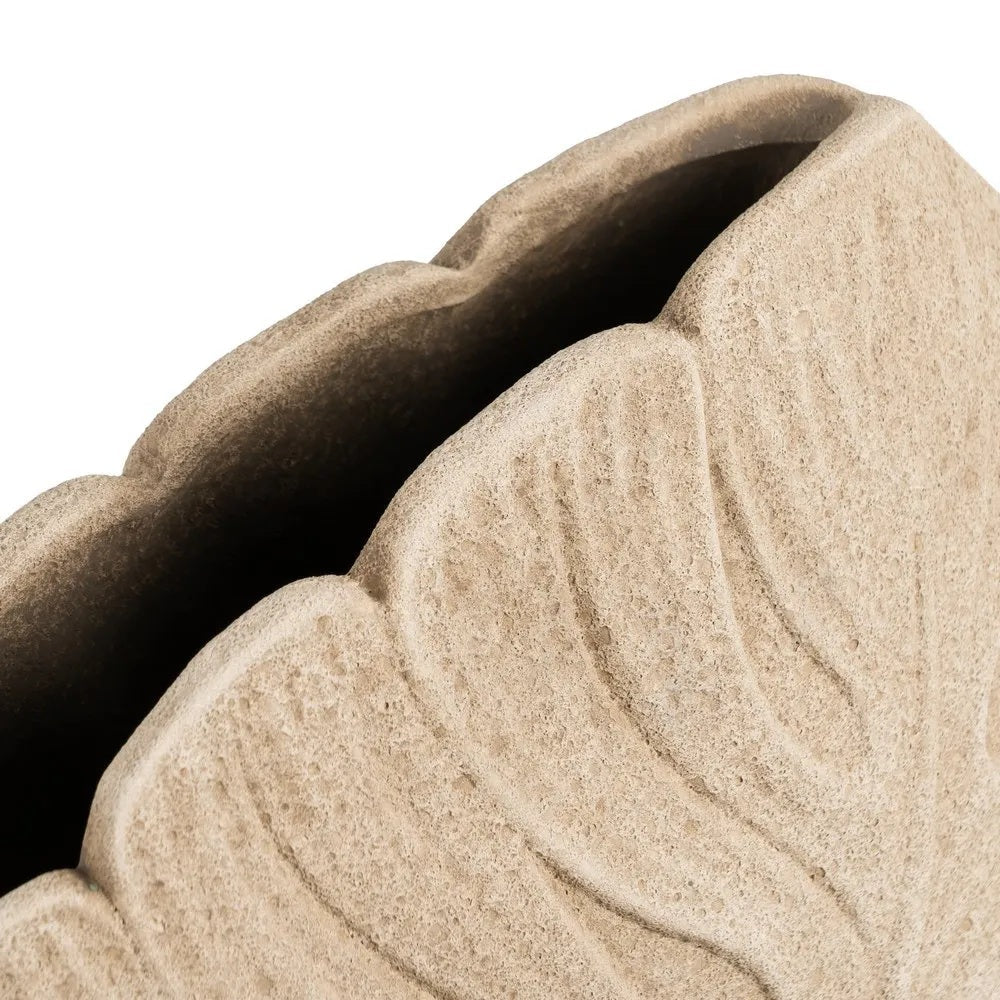 Vază ceramică LEGNO, culoare cream, dimensiuni 39 x 40 cm