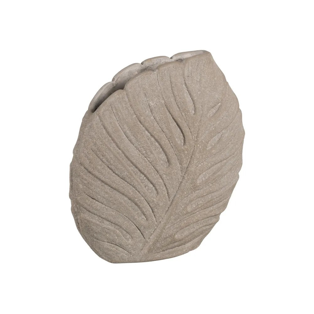 Vază ceramică gri IXIA LEGNO GREY, 31 x 30 cm