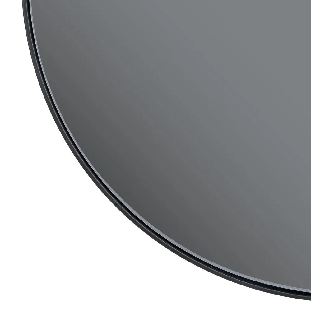 Oglindă LUDAKA GREY din metal și sticlă, diametru 40, 50 sau 60 cm