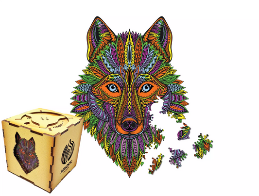 Wolf - Wooden Fiber Jigsaw Puzzle