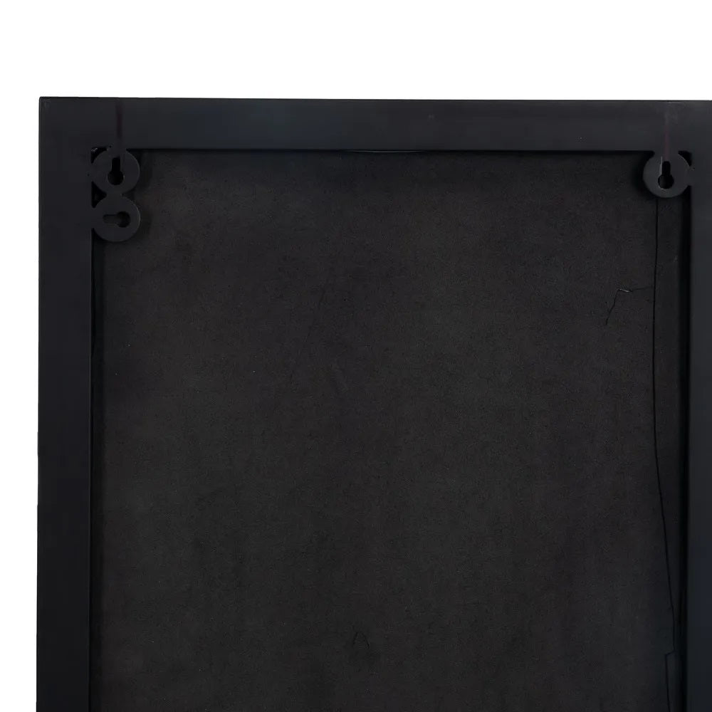 Raft de perete cu oglindă MARABINI din fier și sticlă, 40 x 12 x 60 cm